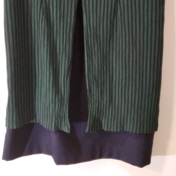 DBY Green Black Striped Women's Dress - Picture 4 of 9